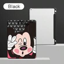 Disney 这款平板电脑保护套采用可爱卡通图案，兼容 iPad Pro 13/12.9/10.5/10.2/9.7/8.3/7.9/11 英寸，适用于 2025/2024/2023/2022/2021 款 M5/M4/M3/M2 型号，也兼容 iPad Air 2/3/4/5/6/7 2017/2018/2019/2020 款、5/6/7/8/9/10/11 款以及 iPad mini 4/5/6/7，男女款均有，可折叠双面全包防摔硅胶软壳。 - 黑色 - 查看 1