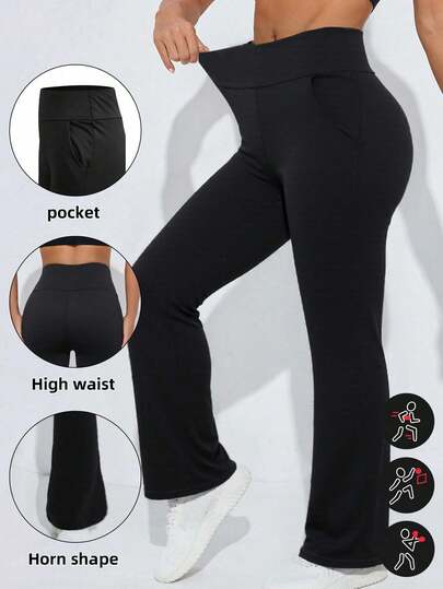 Pantalones de trabajo diarios para mujer, leggings deportivos con bolsillos, pantalones de cintura alta que levantan las caderas, pantalones de yoga para primavera