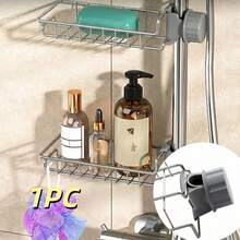 1/2 Drain Storage Rack, Sink Spherical Organizer, Hanging Installation, No Drilling, Can Be Used To Store Sponges, Soaps, Brushes, Towels, Bathroom Shower Storage Rack - Multicolor - View 14