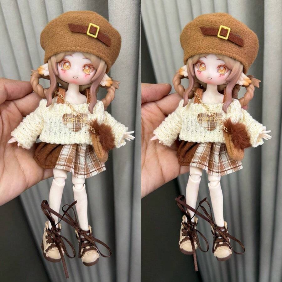 11-17CM Plush Animal Outfit Set For BJD Dolls (Excluding Doll And Shoes), Fits 8-Inch And 12-Inch OB11 Dolls - Multicolor - View 1