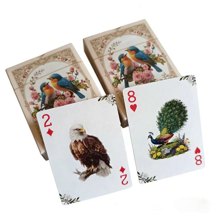 1 Deck Bird Themed Playing Cards, Suitable For Various Holiday Gatherings, Birthday Party Collection Cards
