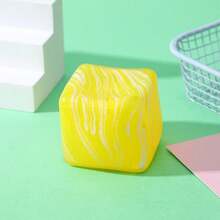 One Squeeze Toy, Color Randomly Shipped. Maltose-Textured Water Cube Squeeze Toy, A Stress Reliever For Office Workers. - Random Color - View 5
