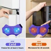 脚踝冰袋，可重复使用的脚踝冷敷袋，可重复使用的凝胶冷热敷袋，适用于膝盖、手腕、脚踝、脚部 - 1件裝 - 查看 6