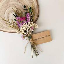 1pc Mixed Artificial Mini Flower Bouquet, Handmade Bohemian Style Artificial Flowers, Durable Artificial Small Flower Bouquet, For Home Tabletop Decor, Bridal Shower Gifts, Gift Wrapping, DIY Crafts, Wedding Decoration - Multicolor - View 4