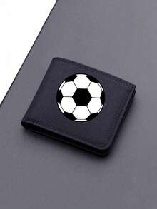 Ví vải in hình tay cầm chơi game hoạt hình nhiều màu sắc, thiết kế độc đáo, nhiều ngăn đựng thẻ, ví đôi có ngăn đựng thẻ tín dụng, nhẹ và dễ mang theo, món quà hoàn hảo cho thanh thiếu niên. - Ví bóng đá - Xem 6