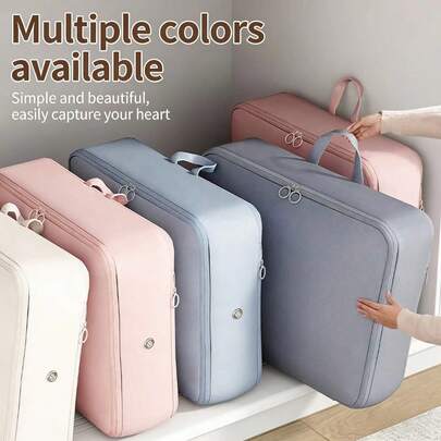 Túi nén có khóa kéo, túi đựng đồ dùng giường ngủ, túi hút chân không đựng quần áo, túi hành lý du lịch dung tích lớn, túi nén đựng đồ trong tủ quần áo, thích hợp cho gia đình, du lịch, trang trí phòng ngủ, đồ dùng ngoài trời, túi đựng đồ có thể gấp gọn.