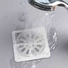1/30/50pcs Bathroom Hair Catcher Filter, Self-Adhesive Drain Cover, Sink Strainer, Kitchen Anti-Clogging - Multicolor - View 1