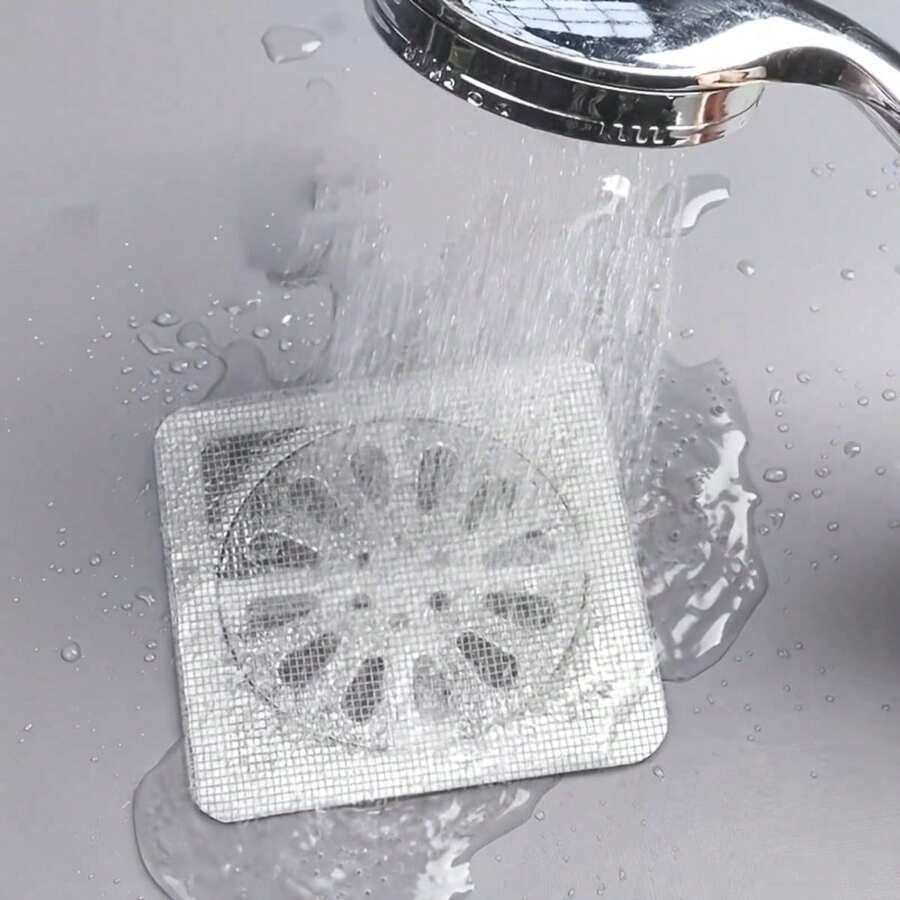 1/30/50pcs Bathroom Hair Catcher Filter, Self-Adhesive Drain Cover, Sink Strainer, Kitchen Anti-Clogging - Multicolor - View 1