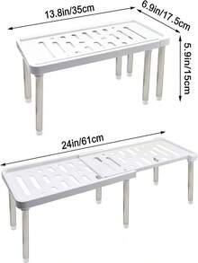 1 chiếc giá đựng gia vị điều chỉnh được bằng thép không gỉ cao cấp, giá đựng đồ nhà bếp đa chức năng có chức năng thoát nước. - Nhiều màu - Xem 8