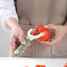 1/2pcs Sharp Stainless Steel Peeler, Easy Fruit & Vegetable Skin Removal, Practical Kitchen Tool - Multicolor - View 3