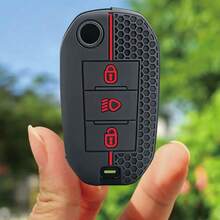 Key Case For Peugeot 508 301 2008 3008 408 For C4 CACTUS C5 C3 C4L Remote Key Shell Case Silicone Cover Bag 3 Buttons - A - View 2