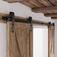 Local Shipping  6 Feet Heavy Duty Sturdy Sliding Barn Door Hardware Kit -Smoothly And Quietly -Easy To Install Fit 36" Wide Door Panel (I Shape Hanger) - J Shape Hanger - View 37