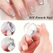 Silicone Nail Stamper Set Tip Nail Stamp Jelly With Scraper- Nail Detail Brush Set Nail Art Brush Pen- Nail Dotting Pen- Nails Art Design Manicure Tools 10pcs Set - Multicolor - View 5