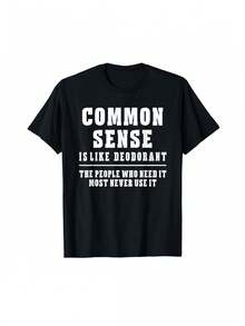 El conocimiento es como el desodorante - Camiseta novedosa y divertida - Negro - Ver 6
