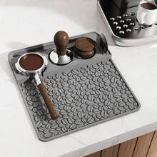 1PC Silicone Espresso Tamping Station Espresso Organizer Station Mat Espresso Station Coffee Tamper Station Multifunctional Coffee Tools Tamper Distributor Portafilter Holder Tamper Station Base - Multicolor - View 6