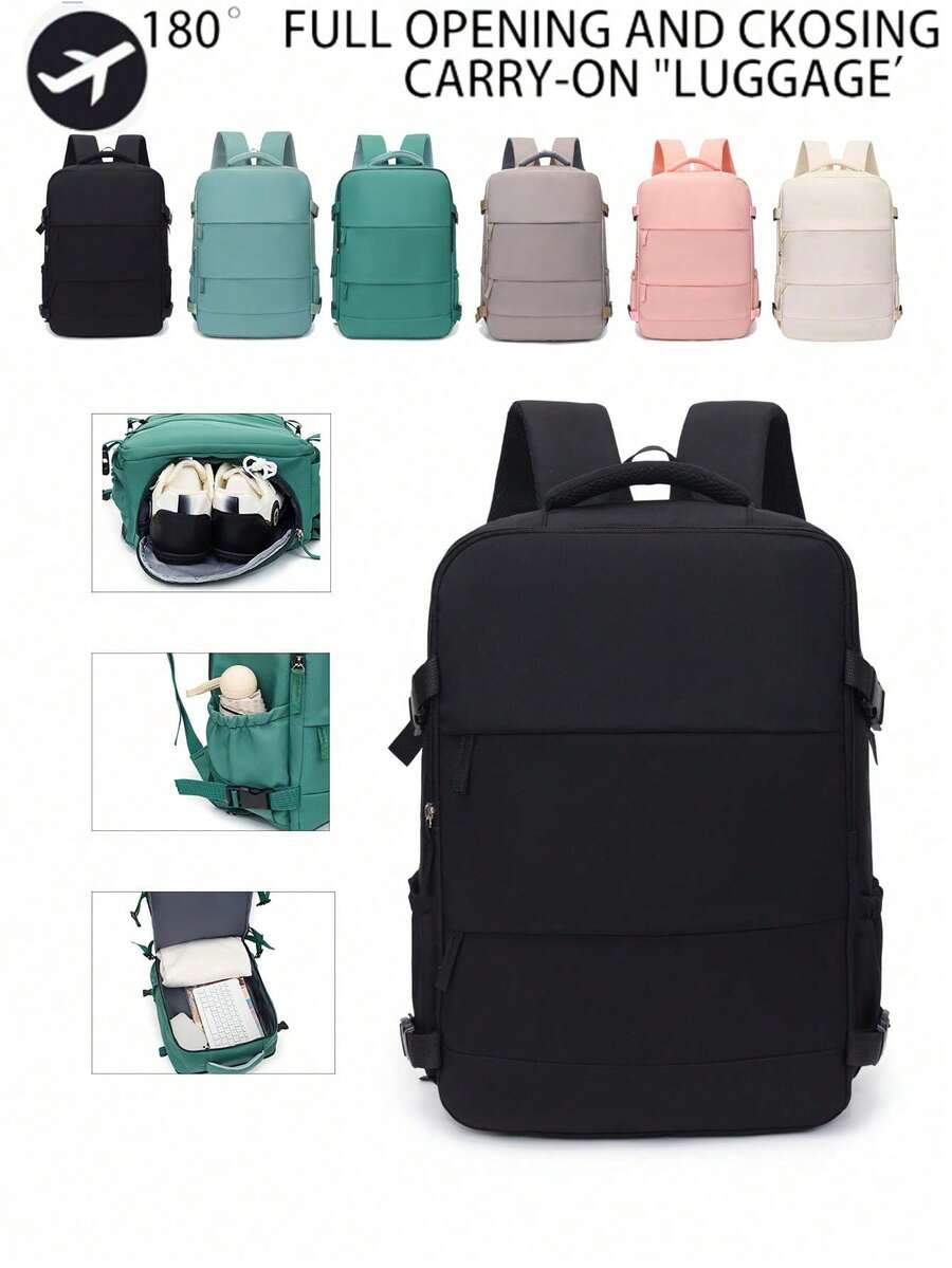 Ba lô nữ, ba lô du lịch dung tích lớn, ba lô đi làm và đi học, túi đựng laptop thời trang, túi hành lý công tác ngắn ngày, phù hợp với các hãng hàng không Ryanair và Wizz Air. - Nhiều màu - Xem 1