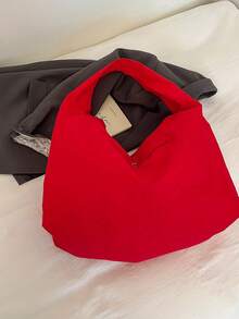 Sac fourre-tout à la mode et grand pour femmes, nouveau sac à épaule design, sac à main chic - Rouge - Voir 10