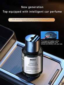 1 pieza Difusor de fragancia premium para auto, humidificador de niebla de fragancia inteligente, decoración interior de auto de alta gama (Cargar antes de usar) - Negro - Ver 3