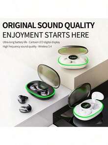 Headphone Tidur Ultra Tipis Bahan EVA, Suara Berkualitas Tinggi, Indikator Baterai LED, Kompatibel dengan iOS & Android, Nirkabel 5.4, Nyaman Dipakai dalam Waktu Lama, Pengisian Daya USB-C, Baterai Lithium, Tipe-C, EDC, Amplifier, Mikrofon Kapasitif, Kontrol Volume, Kapasitas Baterai 200mAh, Jangkauan 10m, Daya Tahan Baterai yang Lama - MultiWarna - View 11