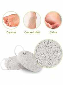 1/2 Viên đá bọt tự nhiên, dụng cụ chăm sóc chân, loại bỏ vết chai và da cứng trên tay và chân, dũa chân để tẩy tế bào chết, loại bỏ da chết và vết chai. - Nhiều màu - Xem 6