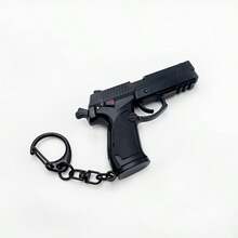 1:3.5 Fashion Mini Detachable Handgun Keychain, Outdoor Sports Style Backpack Accessory, Car Key Chain, Backpack Decor, Creative Novelty Pendant, Holiday/Birthday Gift, 2026 New Design To Add Style To Your Keychain - View 2