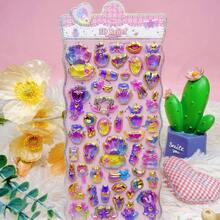 Bộ sticker dập nổi 3D hình hoạt hình dễ thương kiểu Nhật Bản mới năm 2026, thích hợp cho việc tự làm đồ thủ công sáng tạo. - Three Seas Classic Four Mixed - Xem 10