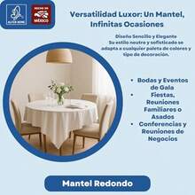 ALFER HOME Luxor - Mantel para Tablón - Redondo - Banquetes Eventos y Hogar - Elegancia y Calidad - Diseño Exclusivo - Medidas y Colores a Elegir - Tablecloth - Circular (Lila Diametro 2.90 M) - Lila - Ver 6