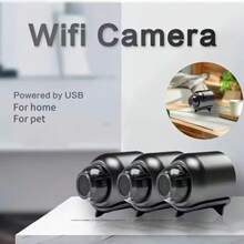 1pc/2pcs Mini Smart 1080P HD Camera, Portable Wireless WiFi 2.4GHz Home Security Camera With Video Recording, Baby Monitor, Nanny Cam With Night Vision, Motion Detection - Black - View 9