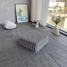 12pcs Thick Plush Spliced Carpet Mats, Suitable For Entryway, Tatami, Bedroom, Living Room, Rental House Renovation - New Model - View 4