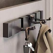 免钻孔自动伸缩隐形折叠壁钩，适用于浴室、玄关、卧室，节省空间的壁挂式挂钩 - 彩色 - 查看 1