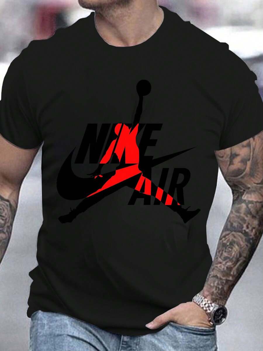Men's Pure Cotton Short-Sleeve T-Shirt Casual Oversized Crew Neck Soft Breathable Summer Streetwear Everyday Wear Relaxed Fit Perfect Holiday Gift Christmas Gift Birthday Gift For Him Father's Day Gift Anniversary Gift Comfortable Daily Outfit Essential Wardrobe Piece Lightweight Classic Style Easy To Match Versatile Top For Men  Casual Wear Ideal Present For Male Friends Family Members Or Boyfriend Suitable For Outdoor Activities Hanging Out Or Home Wear - 黑色 - 查看 1