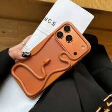 Ốp lưng điện thoại thiết kế rắn rỗng mạ điện sáng tạo mới, tương thích với Apple 11/12/13/14/15/16/17 Pro/Pro Max và Galaxy S22/23/24/25 Ultra, thời trang và bảo vệ tốt. - trái cam - Xem 1