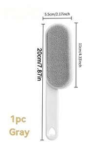 Multifunctional Double-Sided Static Electricity Vacuum Cleaner - Handheld Static Electricity Vacuum Cleaner, Gray-Red - Suitable For Pet Hair, Fluff, Carpets, Furniture, Clothing, Bedding And Home Decor - A - View 15
