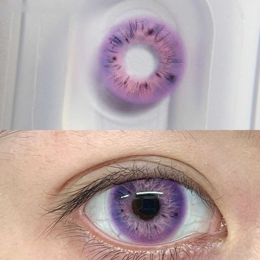JEWELENS 1pair Brown Blue Violet Beauty Color For Eye Makeup - Purple - View 1