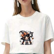 1/2/3 adesivos de transferência térmica com desenho de menina e coruja, patches termocolantes DTF para camisetas, bolsas, jeans, almofadas e moletons personalizados - ajuste perfeito para tecidos de tamanhos pequenos a grandes, fácil aplicação para iniciantes e especialistas, ideal para artesanato e presentes de Natal. - Multicolorido - Ver 6