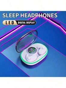 Headphone Tidur Ultra Tipis Bahan EVA, Suara Berkualitas Tinggi, Indikator Baterai LED, Kompatibel dengan iOS & Android, Nirkabel 5.4, Nyaman Dipakai dalam Waktu Lama, Pengisian Daya USB-C, Baterai Lithium, Tipe-C, EDC, Amplifier, Mikrofon Kapasitif, Kontrol Volume, Kapasitas Baterai 200mAh, Jangkauan 10m, Daya Tahan Baterai yang Lama - MultiWarna - View 10