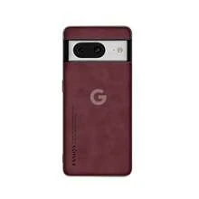 复古风格真皮手机壳，兼容Pixel 6、6 Pro、6A、7、7A、7 Pro、8、8A、8 Pro、9、9 Pro XL、9A、10、10A、10 Pro XL - 紅色 - 查看 2