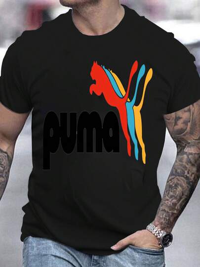 Men's Pure Cotton Short-Sleeve T-Shirt - Casual Oversized Summer Top, Breathable Soft Skin-Friendly Fabric, Daily Wear Vacation Outfit, Ideal Holiday Gift For Boyfriend/Husband, Comfortable Loose Fit, Classic Round Neck, Versatile Basic Tee Suitable For Beach Party Casual Occasions, High-Quality Cotton Material Sweat-Absorbent, Durable Stitching No Fading, Easy To Match With Jeans Shorts Joggers, Perfect For Hot Weather, Great Christmas New Year Valentine's Day Gift,  Silhouette Must-Have Wardrobe Staple For Men 2026