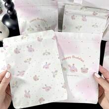 50个/包派对礼品包装袋，节日礼品自封袋，装饰礼品包装袋，高端兔子图案礼品袋，适合女士小礼品包装，节日、派对、生日礼品包装，以及日常收纳袋和塑料自封袋。 - 包裝袋 - 查看 2