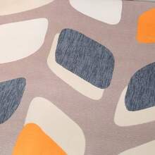 1pc Flower And Plant Printed Elastic Sofa Cover, Fully Wrapped Polyester Fiber Sofa Cover, Knitted Milk Silk All Season Universal Sofa Cover - Orange - View 7