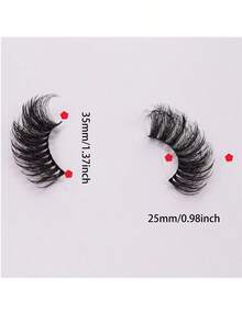 谁说25毫米就不自然？这款7对装的蓬松卷翘假睫毛套装，让你的日常约会眼妆魅力四射，动感十足。 - 查看 2