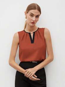 MARILYN MONNA New Elegant And Romantic Women's Blouse With A Chic Urban Style. Versatile For Office Wear, Suitable For Wedding Guests, Parties, Concerts, Brunch, Airport, And Everyday Fashion. Black Off-Shoulder Blouse. - 亮橙色 - 查看 9