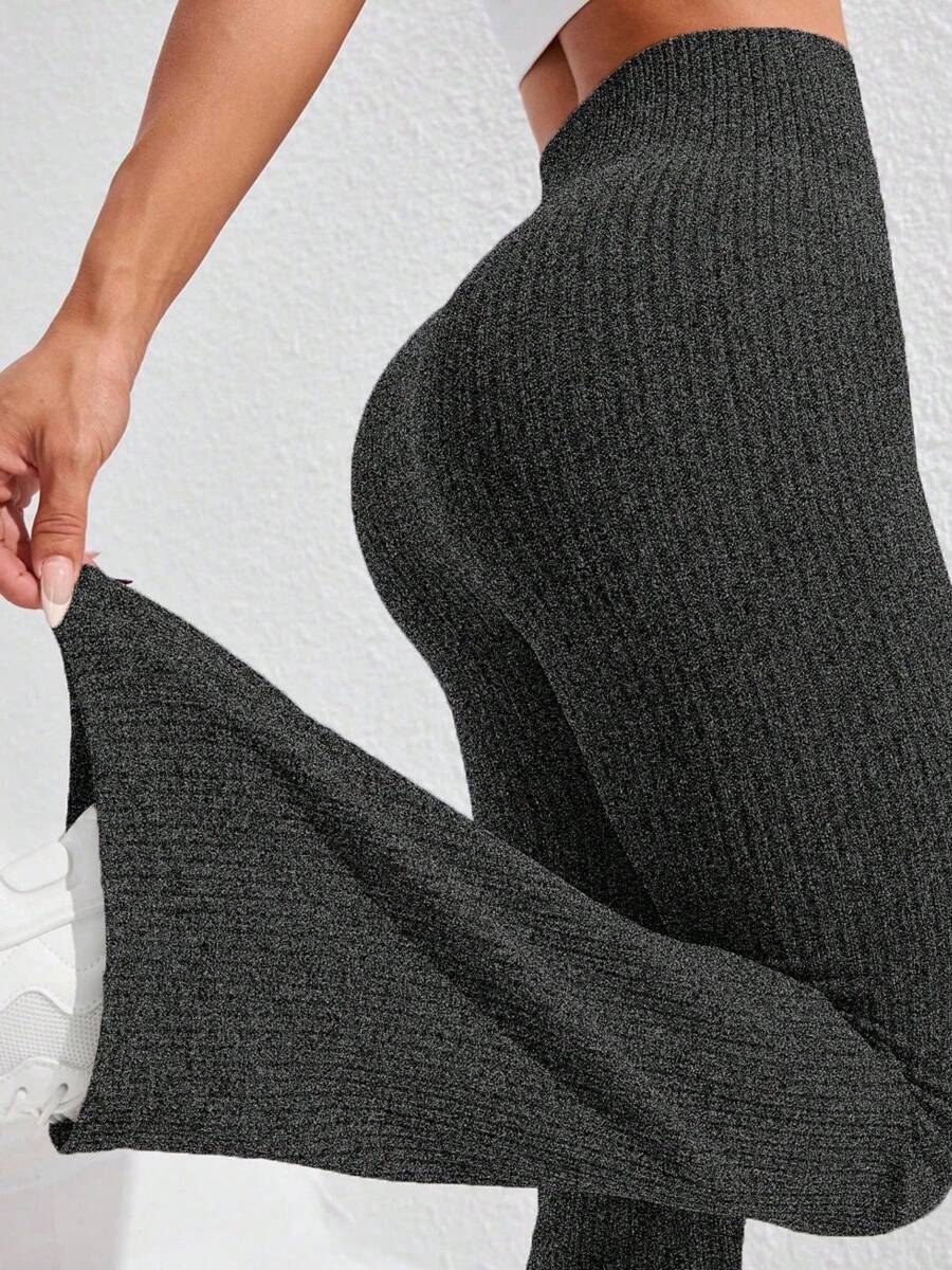 Vacation Outfits For Women, Flared Pants, Wide Leg Pants, Club Outfits For Women, Yoga Pants - Black - View 1