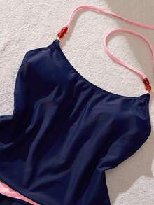 女士泳衣吊带衫/乡村音乐会服装/外出服装/生日服装/休闲/千禧年/2000年代/千禧年服装/90年代/性感服装/西部风格女装/波西米亚风/乡村风/俱乐部/办公室/鸡尾酒会/复古/情人节/锐舞派对服装/趣味/优雅/老钱风/街头服饰/度假服装/乡村音乐会服装/工作服/端庄/春假/单身派对服装/音乐会/基础款/毕业/女士背心和吊带衫度假沙滩装夏季 - 深藍色 - 查看 8