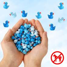 120 piezas de figuritas de pato de resina de color azul cielo artístico - Coleccionables de alta calidad, adecuados para exhibiciones temáticas y manualidades - Multicolor - Ver 6