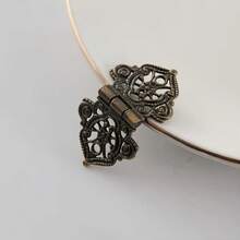 8pcs Vintage Bronze Style Metal Hinges - Suitable For Wooden Boxes, Cabinets, Gift Boxes, Tool Boxes - 8pcs - View 3