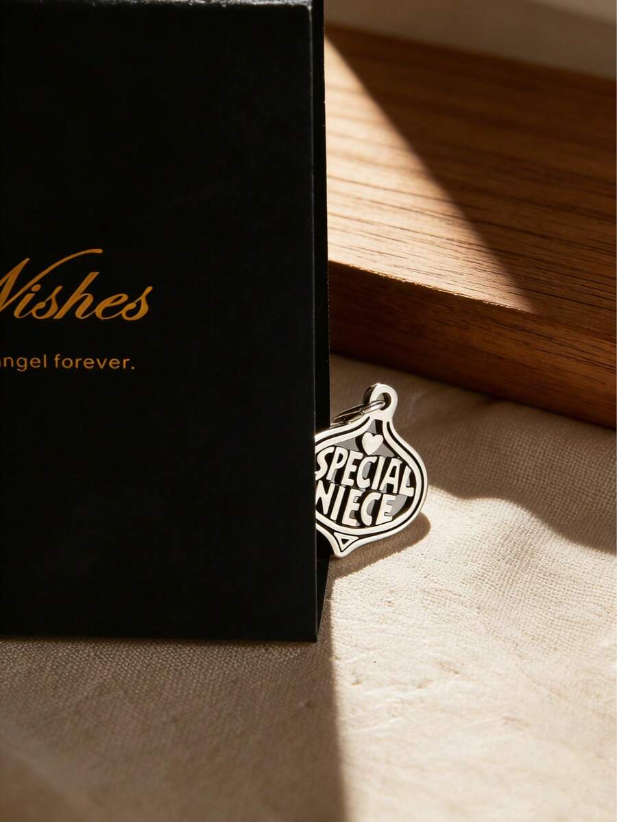 1 pieza Único Encanto de Sobrina de Edición Especial de Plata de Ley 925, Estilo Bohemio Ligero de Lujo de Alta Gama DIY Colgante, Regalo del Día de la Madre para Mujeres, Diseño de Joyería por Jamesina - Encanto especial para sobrina - Ver 1