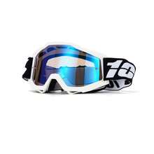 In-Stock Motorcycle Off-Road Goggles, Outdoor Riding Windproof And Sandproof Protective Eyewear, Cycling Glasses - 黑框黑灰帶銀片 - 查看 12