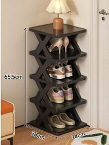 Rak Sepatu Berdiri Bebas Kecil Sempit 2-9 Tingkat, Organizer Penyimpanan Sepatu DIY Hemat Ruang, Cocok untuk Lorong dan Lemari, Muat Sepatu Ukuran 42-43, Mudah Dirakit dengan Struktur Kokoh, Dekorasi Dalam Ruangan, Dekorasi Musim Gugur - MultiWarna - View 20