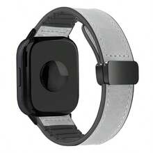 22毫米 Bandwagon 精致真皮表带，适用于 Redmi Watch 5 Active/5 Lite，高品质合成皮革智能手表表带，也适用于小米 Watch 2 Pro S4 S3 S2 S1 Mi Color 2、华为 Watch GT6 Pro 5 Pro GT5 GT4 GT3、Forerunner 935、945、945 LTE、955/955 Solar、965、Fēnix 7、Fēnix 7 Pro、Fēnix 8 S70、MARQ Gen2，47毫米，男女皆宜，适合户外运动和积极生活方式的时尚手表升级配件。 - 黑色 - 查看 11